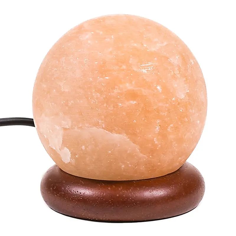Mini zoutlamp bol oranje USB + LED