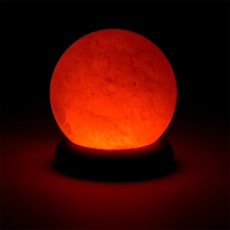 Mini zoutlamp bol oranje USB + LED