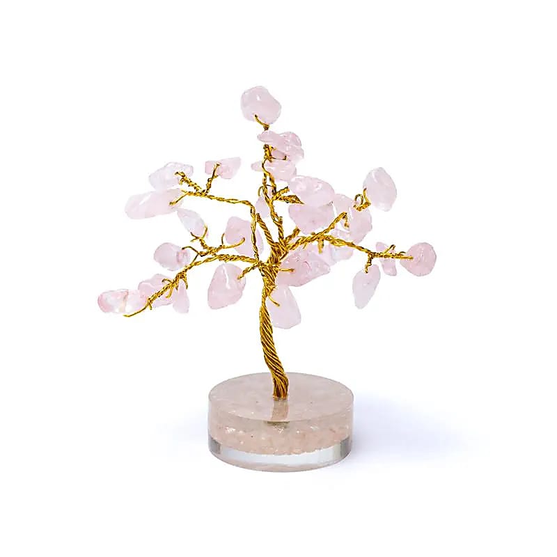 Edelsteenboom rozenkwarts 8cm