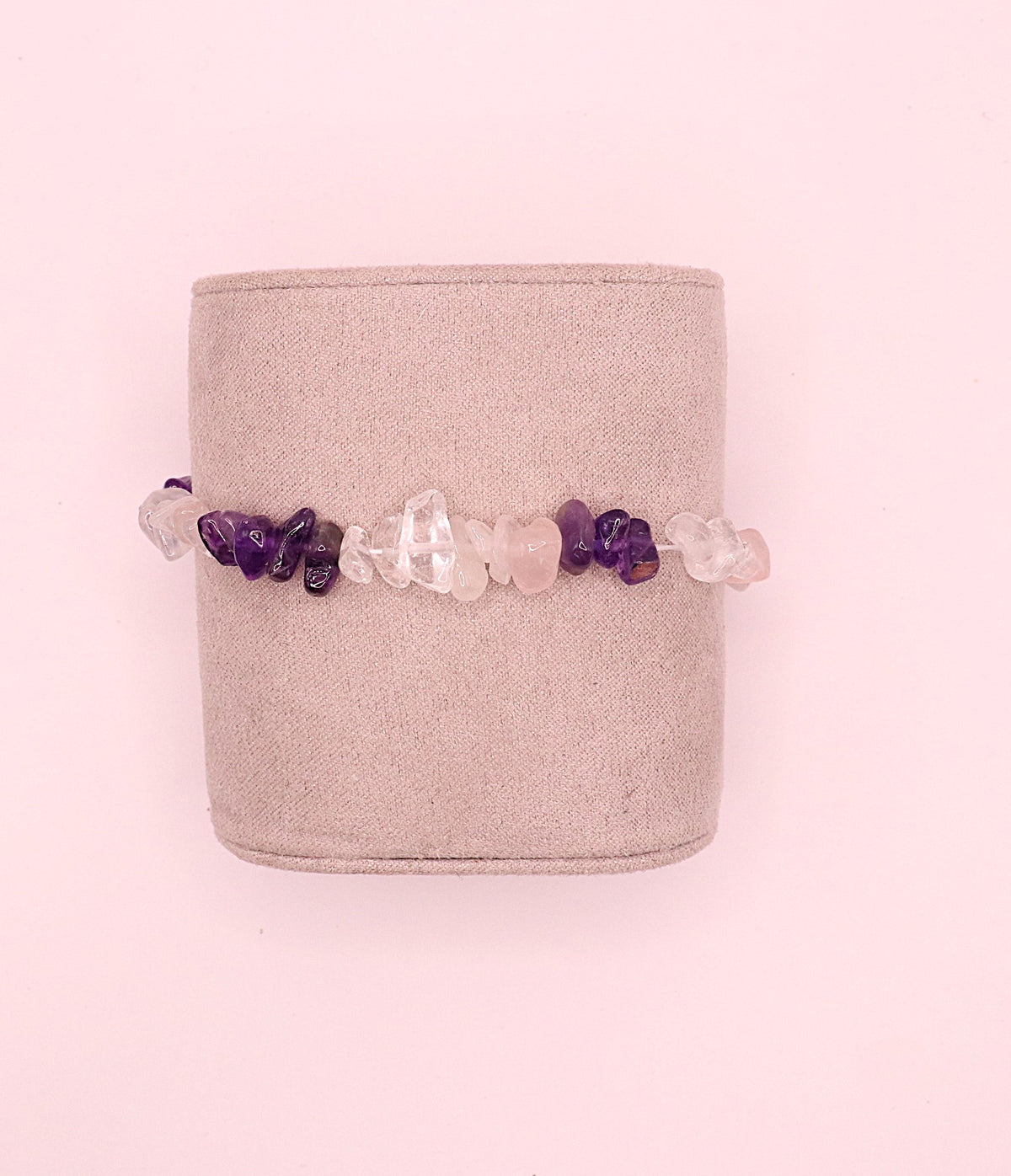 Armband gouden driehoek chips elastisch